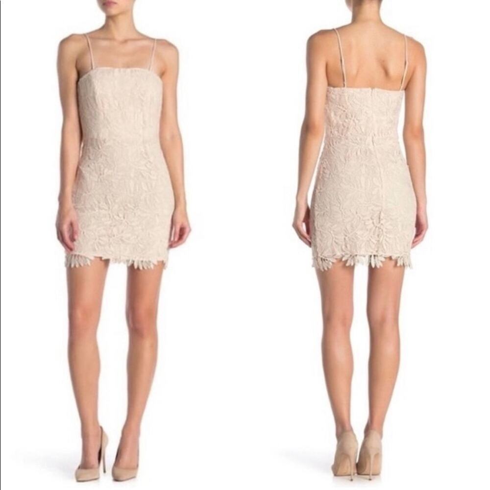 NSR Women's Vivi Lace Mini Dress Ivory Size Large NWT